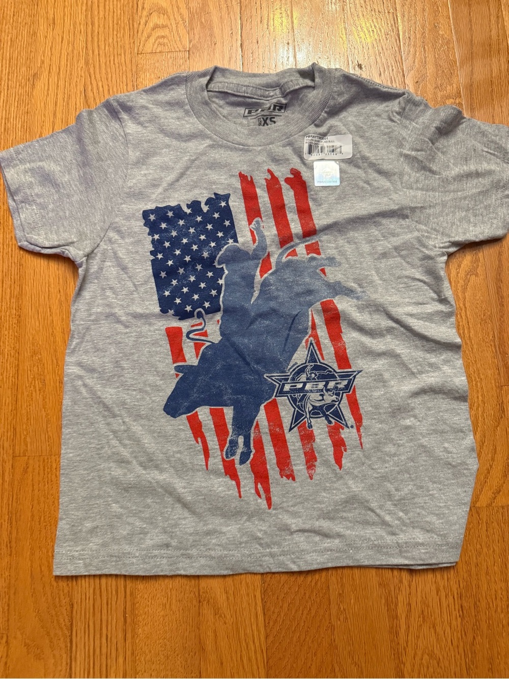 Kids Grey American Rodeo Graphic Tee - XS